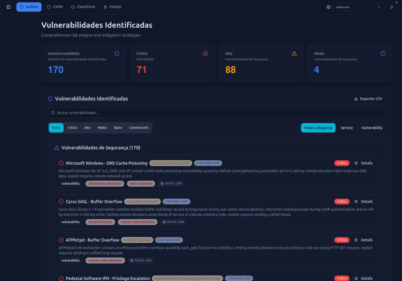 Screenshot da solução ASM